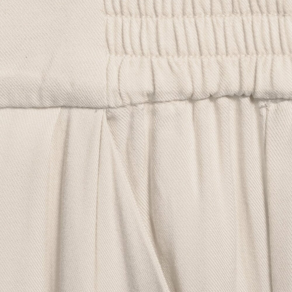 Smocked Waist Soft Pants, Khaki - Picture 6 of 7